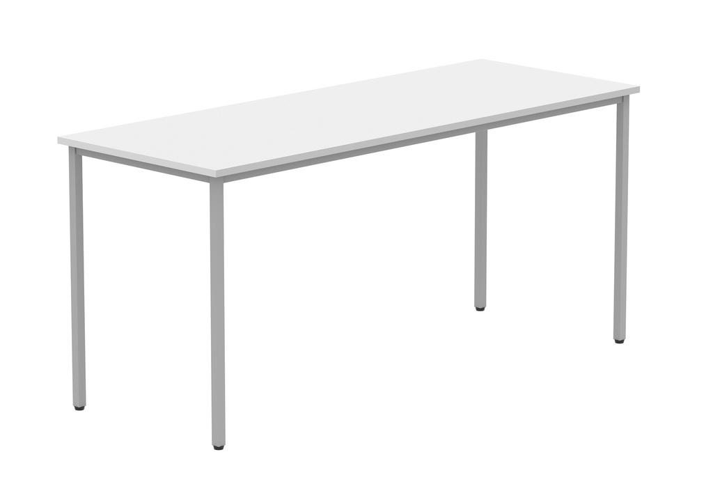 Office Rectangular Multi-Use Table | 1600X600 | White/Silver