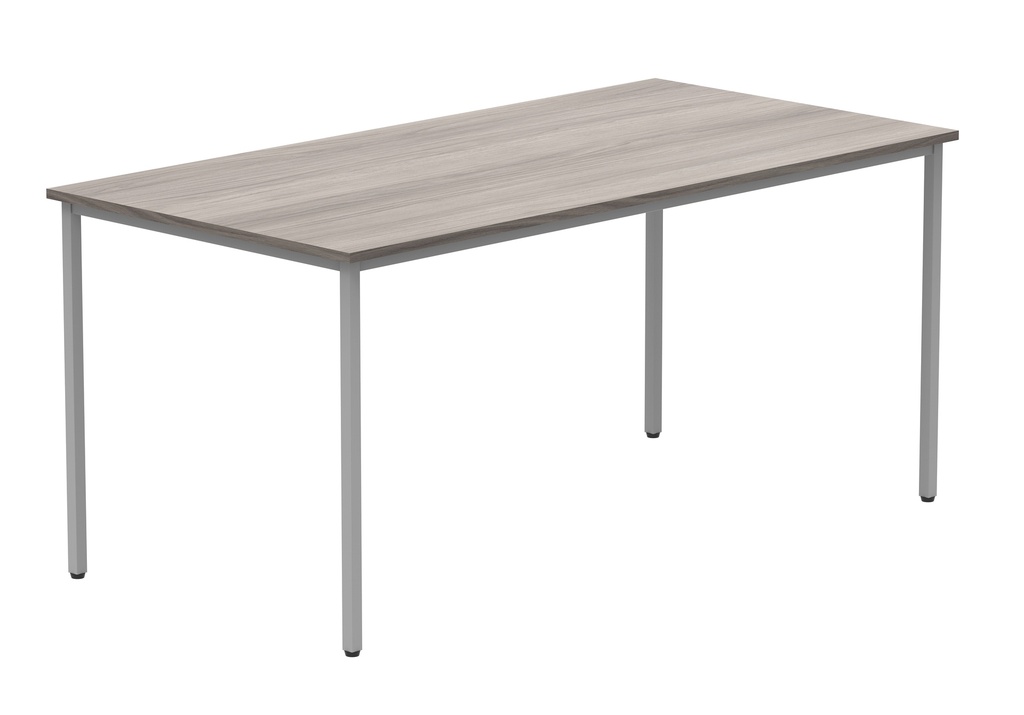 Office Rectangular Multi-Use Table | 1600X800 | Grey Oak/Silver