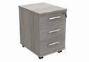 Mobile Under Desk Office Storage Unit | 3 Drawers | Grey Oak