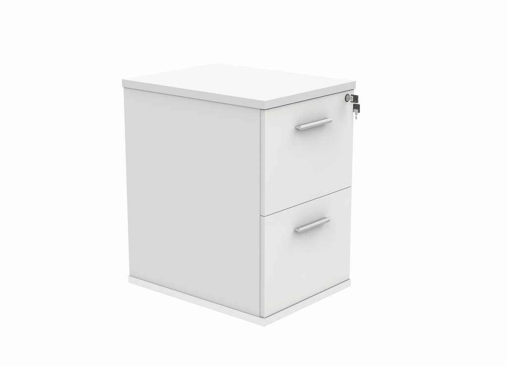 Filing Cabinet Office Storage Unit | 2 Drawers | White
