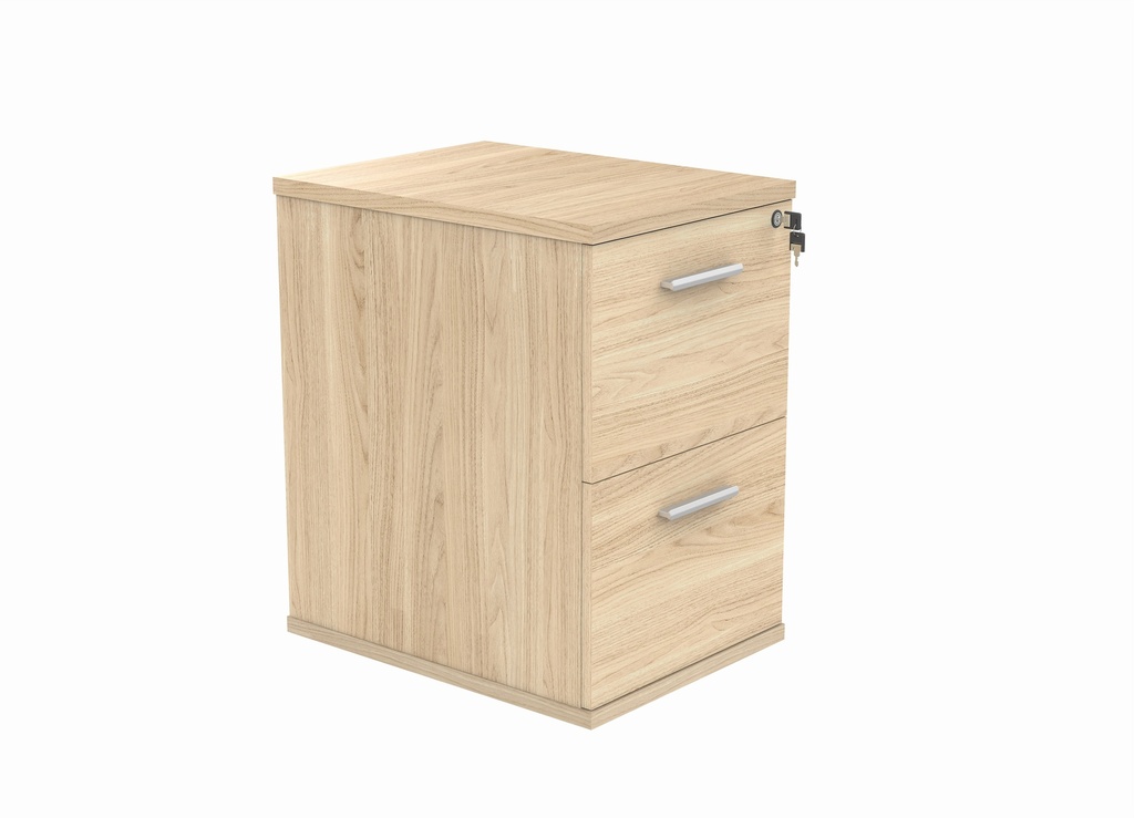 Filing Cabinet Office Storage Unit | 2 Drawers | Oak