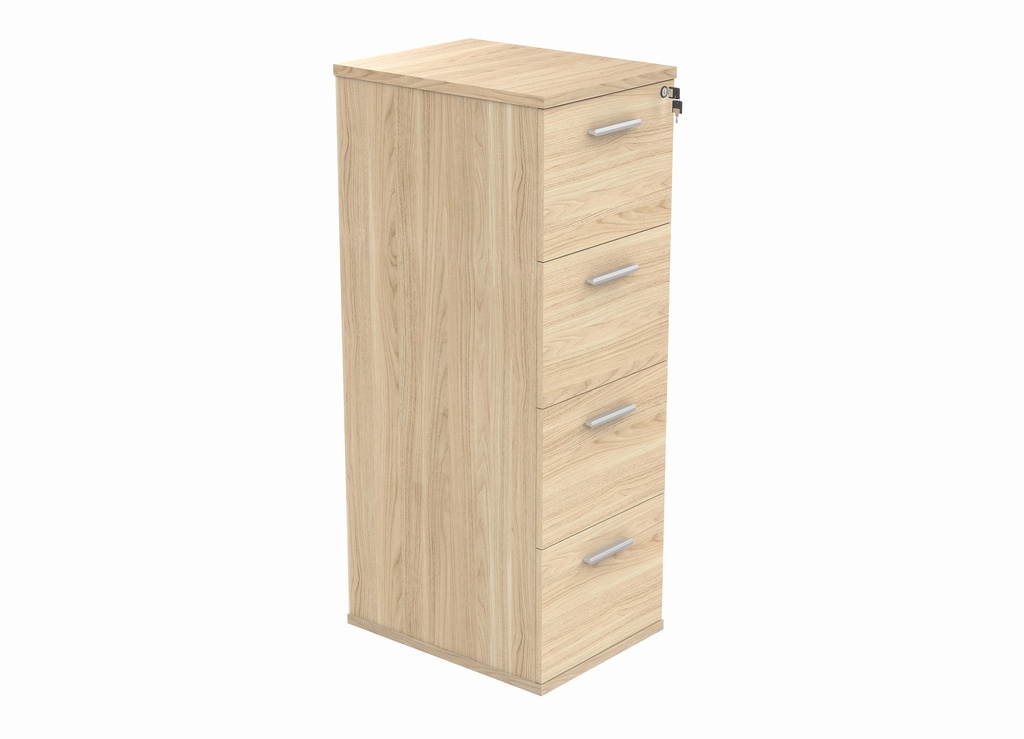 Filing Cabinet Office Storage Unit | 4 Drawers | Oak