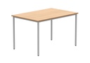 Office Rectangular Multi-Use Table | 1200X800 | Beech/Silver