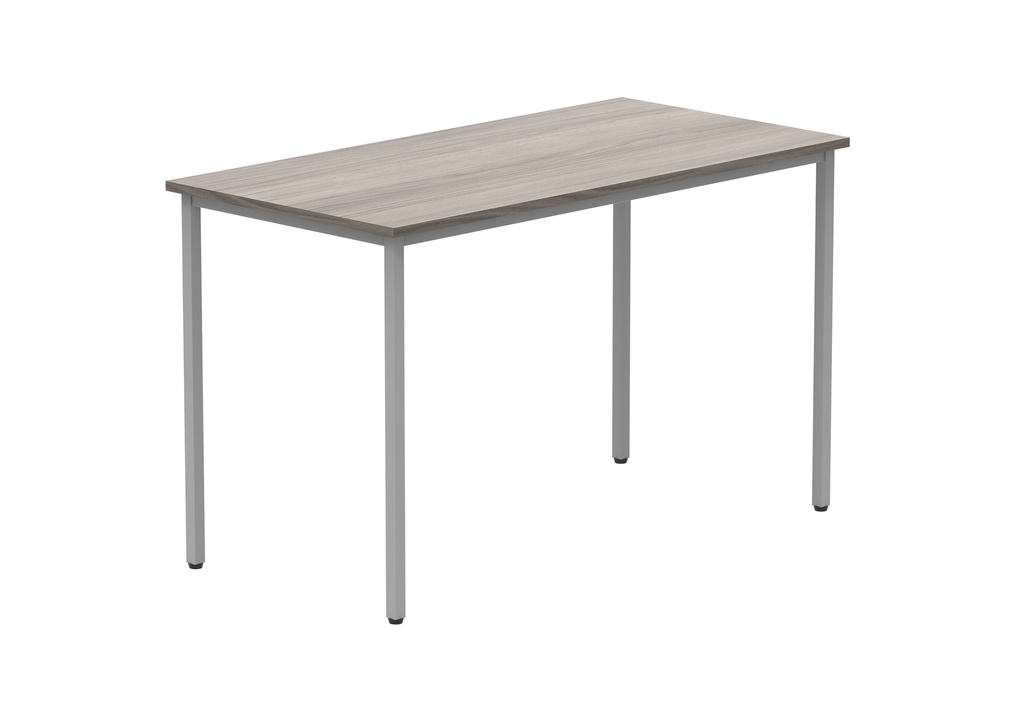 Office Rectangular Multi-Use Table | 1200X600 | Grey Oak/Silver