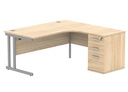 Du Rh Rad Desk+Desk High Ped-1600X1200-Canadian Oak/Silver