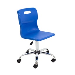 Titan Swivel Senior Chair with Plastic Base and Castors Size 5-6